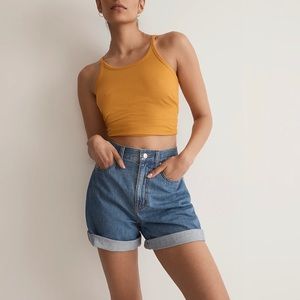 Madewell | Drapey High-Rise Denim Shorts in Gabler Wash | 24